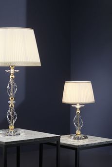 Euroluce Lampadari ALICANTE LG1 / Gold - настольная лампа производства Италии: фото, описание, характеристики, цена, отзывы